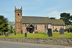View of St Michael's Church at Willington in Derbyshire. Link to Churches Gallery.